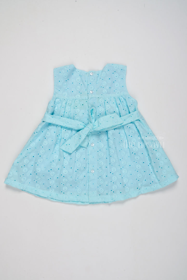 The Nesavu Baby Casual Sets Adorable Baby Soft Hug Clothes Set for Girls with Delicate Embroidered Design Nesavu Baby Soft Hug Clothes Set Girls Sky Blue Baby Casual Sets | The Nesavu