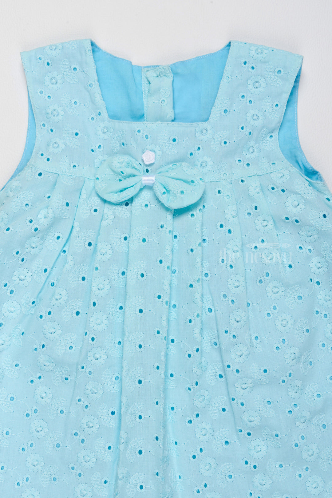 The Nesavu Baby Casual Sets Adorable Baby Soft Hug Clothes Set for Girls with Delicate Embroidered Design Nesavu Baby Soft Hug Clothes Set Girls Sky Blue Baby Casual Sets | The Nesavu