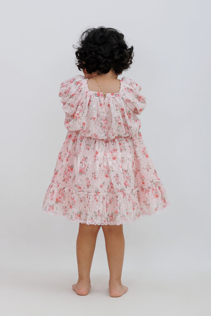 The Nesavu Baby Fancy Frock Adorable Pink Birthday Frock - Semi Brazzo Printed Baby Dress Nesavu Adorable Pink Birthday Frock - Nesavu | Semi Brazzo Baby Dress