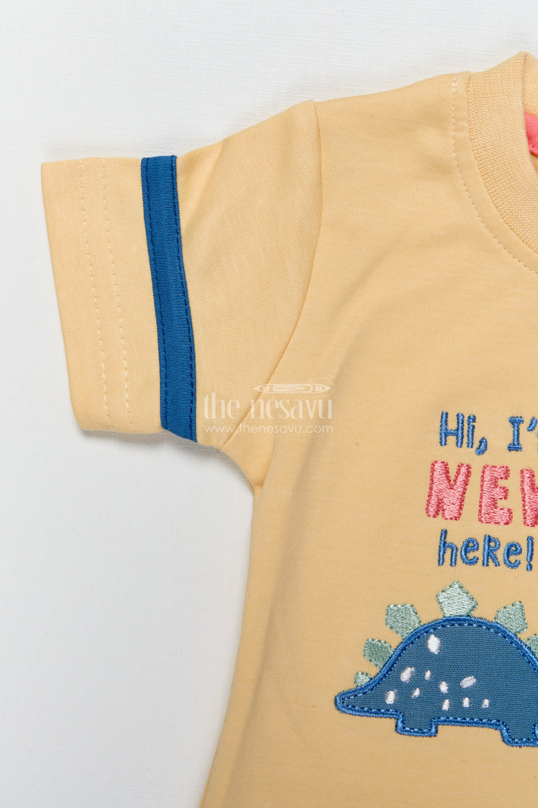 The Nesavu Baby Casual Sets Baby Boy Casual Set with Animal Patch and Shorts for Everyday Outings Nesavu Nesavu baby boy casual cotton set animal patch  ideal outings playdates daily wear