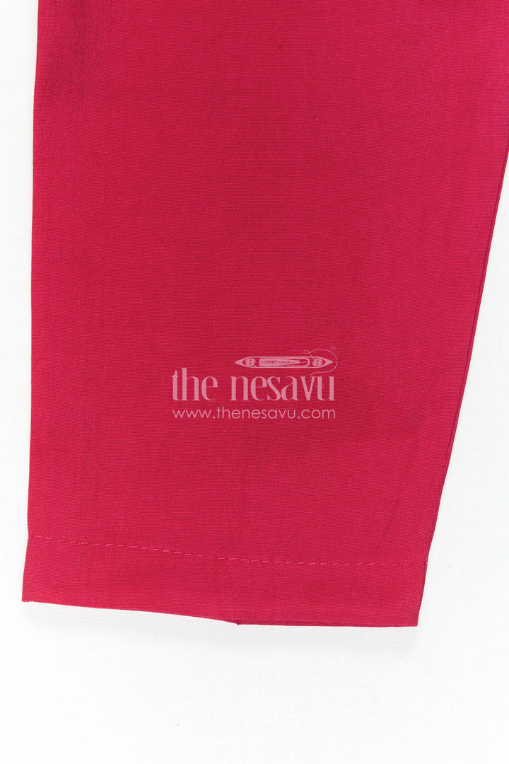 The Nesavu Boys Jacket Sets Baby Boy Ethnic Jacket Set for Festive Weddings and Celebrations Nesavu Nesavu Baby Boy Ethnic Jacket Set With Printed Designer Jacket For Festive Weddings And Celebrations