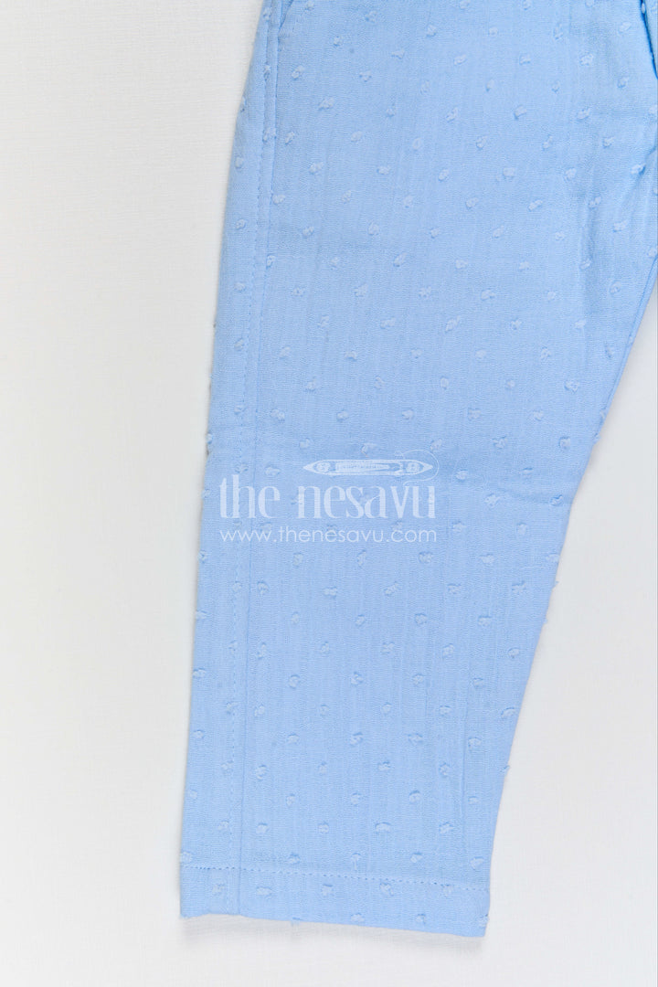 The Nesavu Boys Casual Set Baby Boy Outfit for Birthday Parties and Special Occasions Nesavu Nesavu Baby Boy Muslin Cotton Outfit For Birthday Parties With Waistcoat And Pant Set