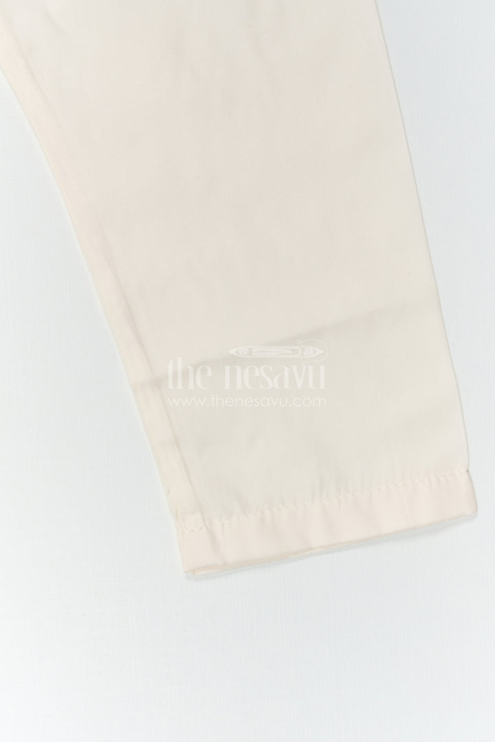 The Nesavu Boys Kurtha Set Baby Boy Premium Dress Set for Weddings and Traditional Functions Nesavu Nesavu Baby Boy Sherwani Set For Weddings With Designer Jacket And Traditional Dhoti Outfit