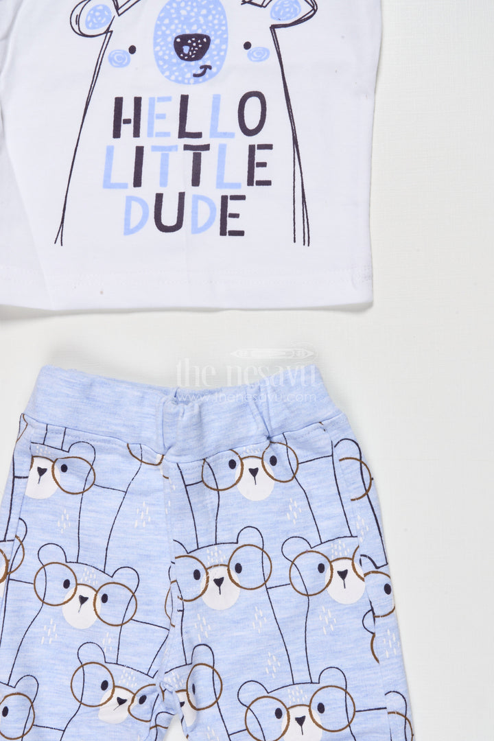 The Nesavu Boys Casual Set Baby Boy Printed Cotton Co-ord Set for Casual Daywear Nesavu Nesavu baby boy cotton co-ord set digital print everyday play comfort