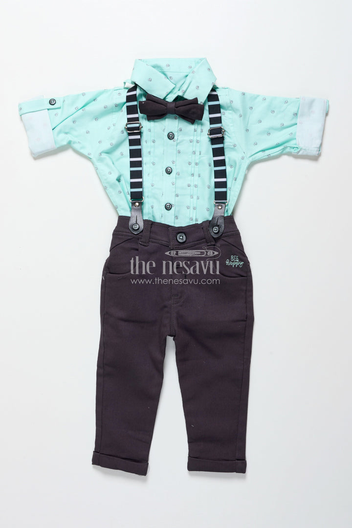 The Nesavu Boys Casual Set Baby Boys Cotton Digital Print Set for Everyday Casual Wear Nesavu Nesavu baby boys digital print cotton set everyday wear toddler-friendly dressing