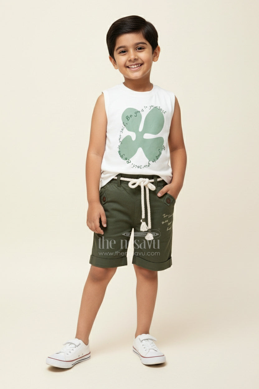 The Nesavu Boys Casual Set Baby Boys Cotton Printed Set for Playdates and Everyday Wear Nesavu Nesavu baby boys cotton digital print set everyday wear playdates summer outings