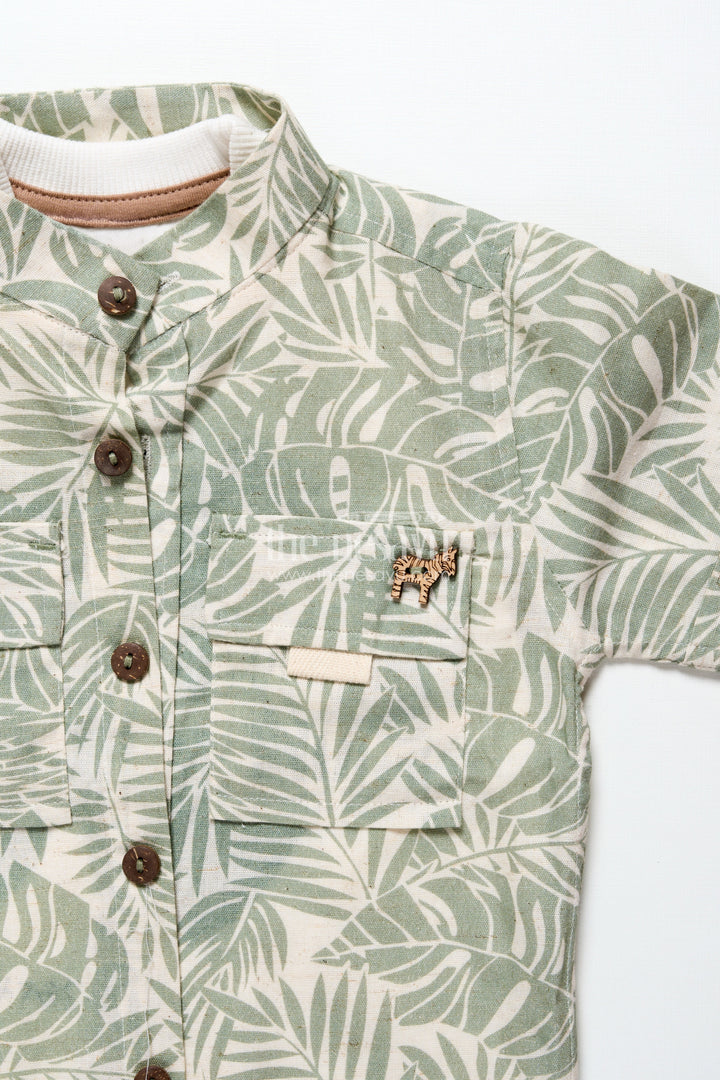 The Nesavu Boys Casual Set Baby Boys Cotton Printed Set for Playdates and Everyday Wear Nesavu Nesavu baby boys cotton digital print set everyday wear playdates summer outings