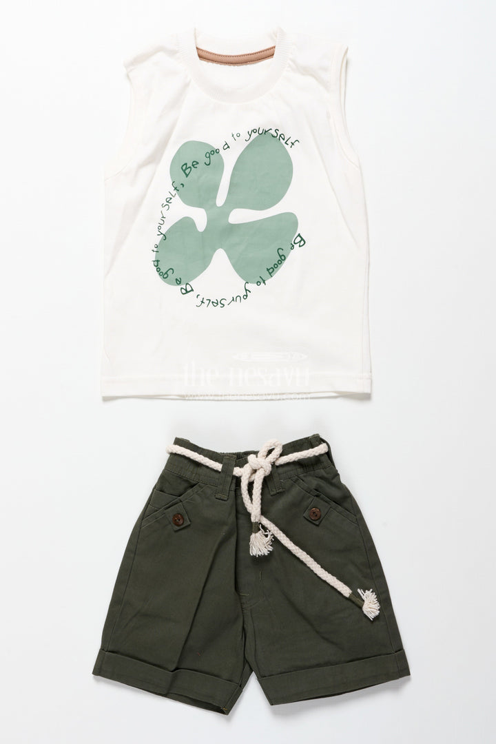 The Nesavu Boys Casual Set Baby Boys Cotton Printed Set for Playdates and Everyday Wear Nesavu Nesavu baby boys cotton digital print set everyday wear playdates summer outings