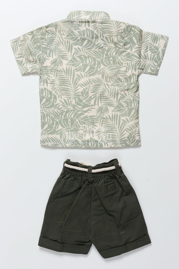 The Nesavu Boys Casual Set Baby Boys Cotton Printed Set for Playdates and Everyday Wear Nesavu Nesavu baby boys cotton digital print set everyday wear playdates summer outings