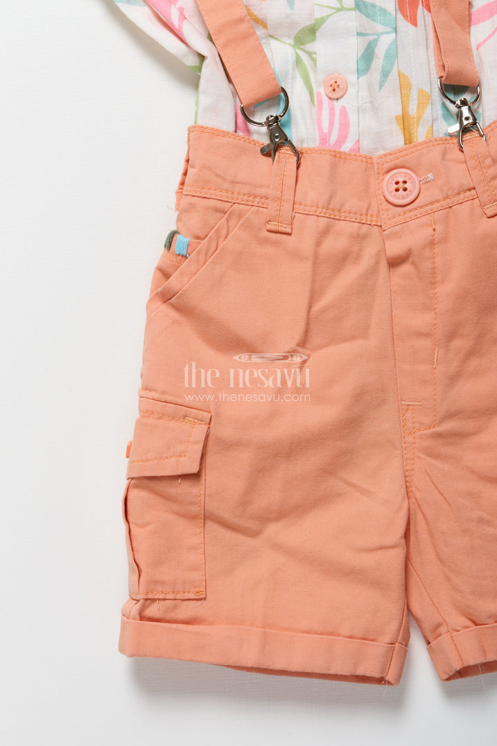 The Nesavu Boys Casual Set Baby Boys Digital Print Cotton Set for Casual Outings and Play Nesavu Nesavu baby boys digital printed cotton set summer playdates casual wear daycare