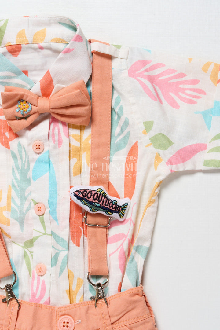 The Nesavu Boys Casual Set Baby Boys Digital Print Cotton Set for Casual Outings and Play Nesavu Nesavu baby boys digital printed cotton set summer playdates casual wear daycare