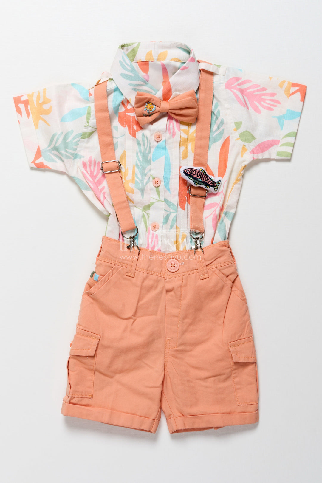 The Nesavu Boys Casual Set Baby Boys Digital Print Cotton Set for Casual Outings and Play Nesavu Nesavu baby boys digital printed cotton set summer playdates casual wear daycare