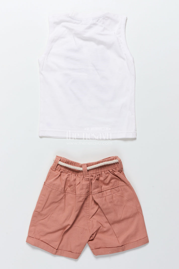 The Nesavu Boys Casual Set Baby Boys Digital Print Cotton Set for Weekend Wear and Photos Nesavu Nesavu baby boys digital printed cotton set birthdays casual weekends warm weather days