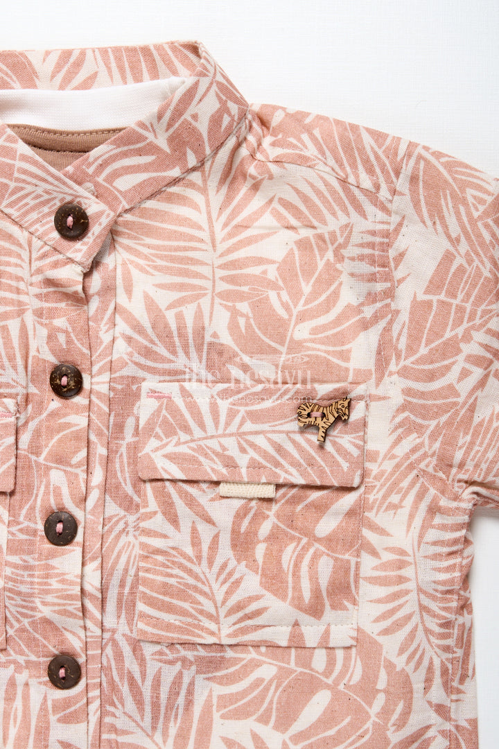 The Nesavu Boys Casual Set Baby Boys Digital Print Cotton Set for Weekend Wear and Photos Nesavu Nesavu baby boys digital printed cotton set birthdays casual weekends warm weather days