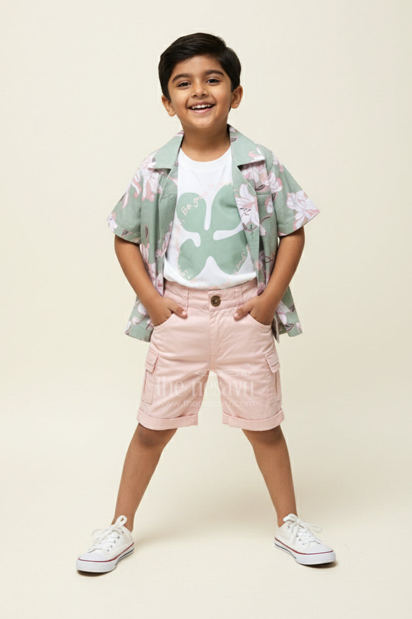 The Nesavu Boys Casual Set Baby Boys Digital Print Set for Casual Dressing and Day Trips Nesavu Nesavu baby boys cotton digital printed set day trips casual wear playtime comfort