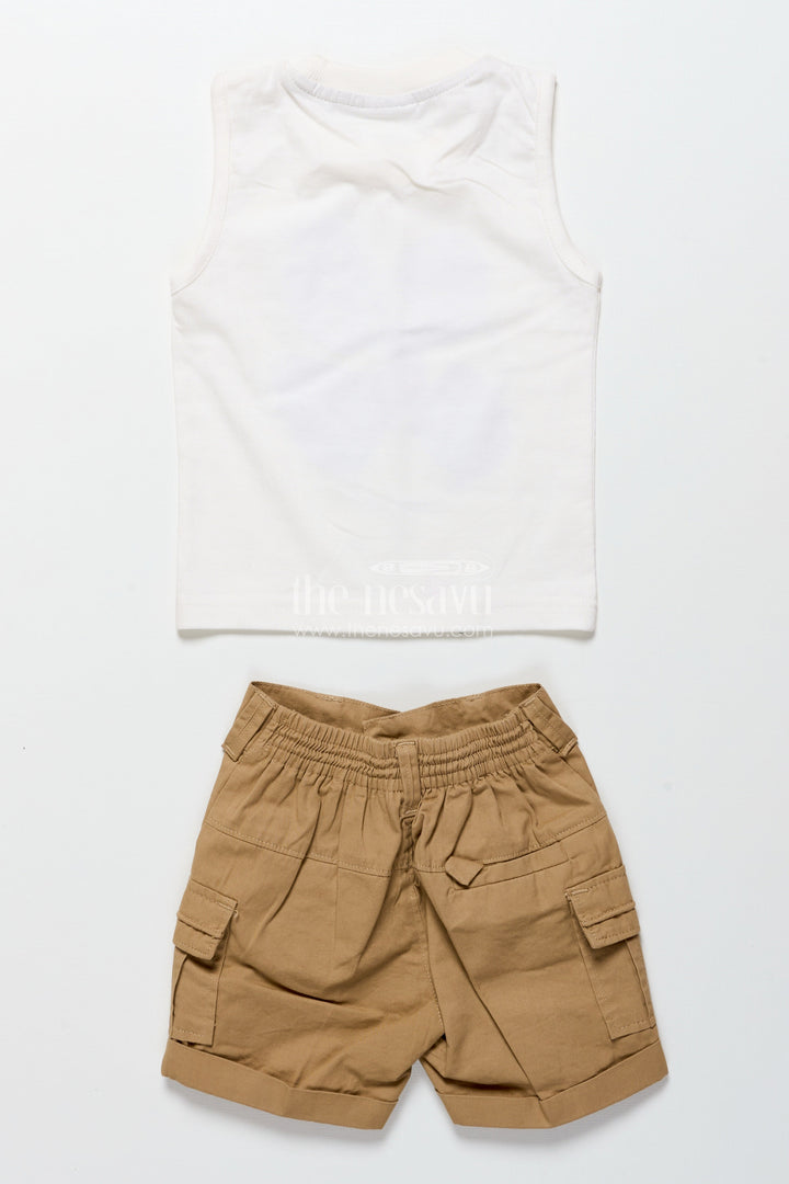 The Nesavu Boys Casual Set Baby Boys Digital Printed Cotton Set for Playdates and Casual Fun Nesavu Nesavu baby boys digital print cotton set playdates outings casual everyday wear