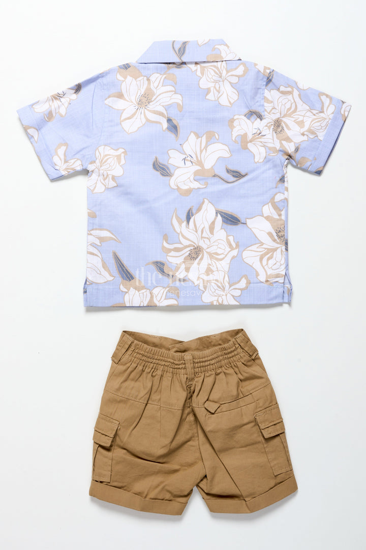 The Nesavu Boys Casual Set Baby Boys Digital Printed Cotton Set for Playdates and Casual Fun Nesavu Nesavu baby boys digital print cotton set playdates outings casual everyday wear