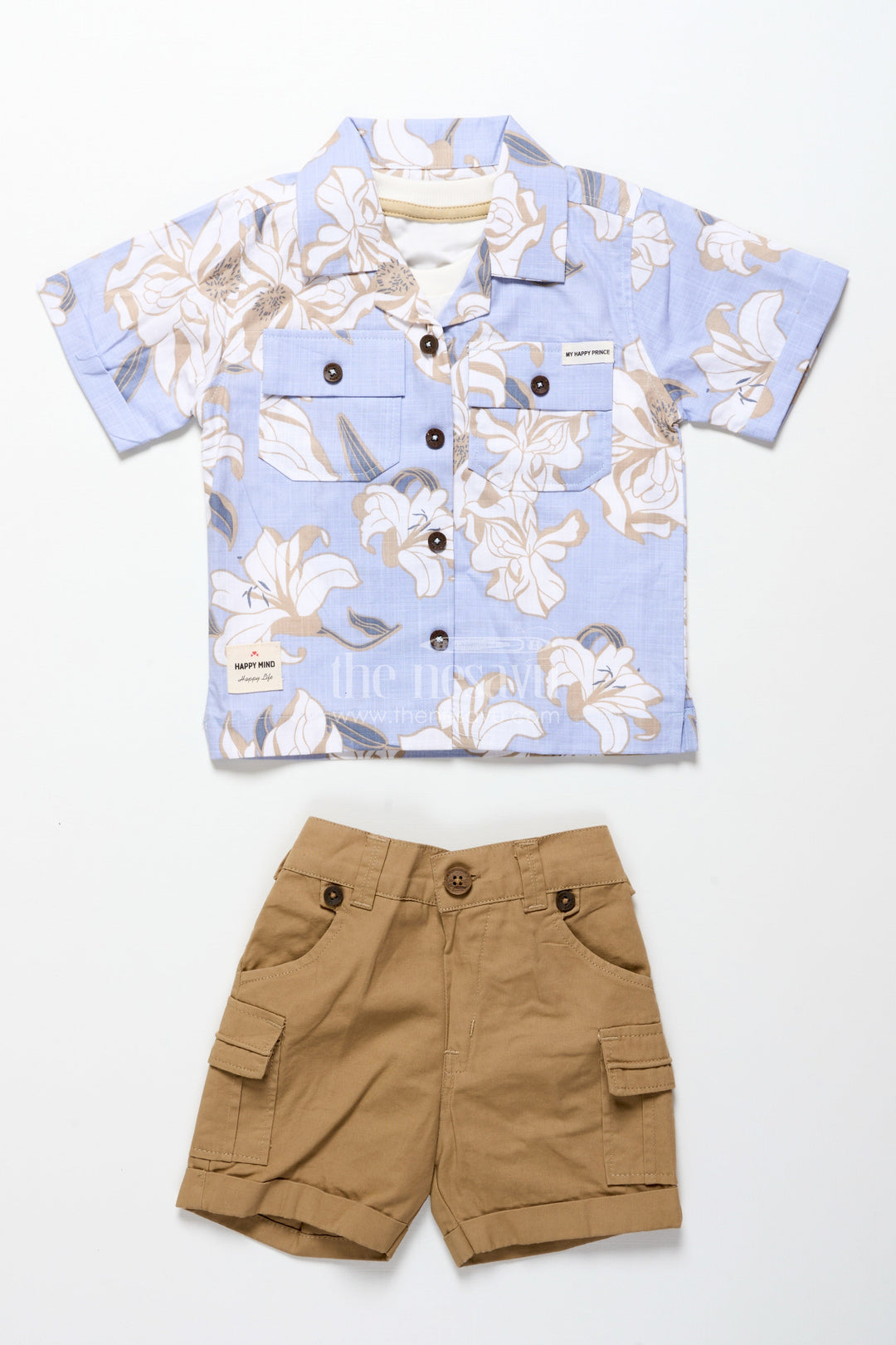 The Nesavu Boys Casual Set Baby Boys Digital Printed Cotton Set for Playdates and Casual Fun Nesavu Nesavu baby boys digital print cotton set playdates outings casual everyday wear