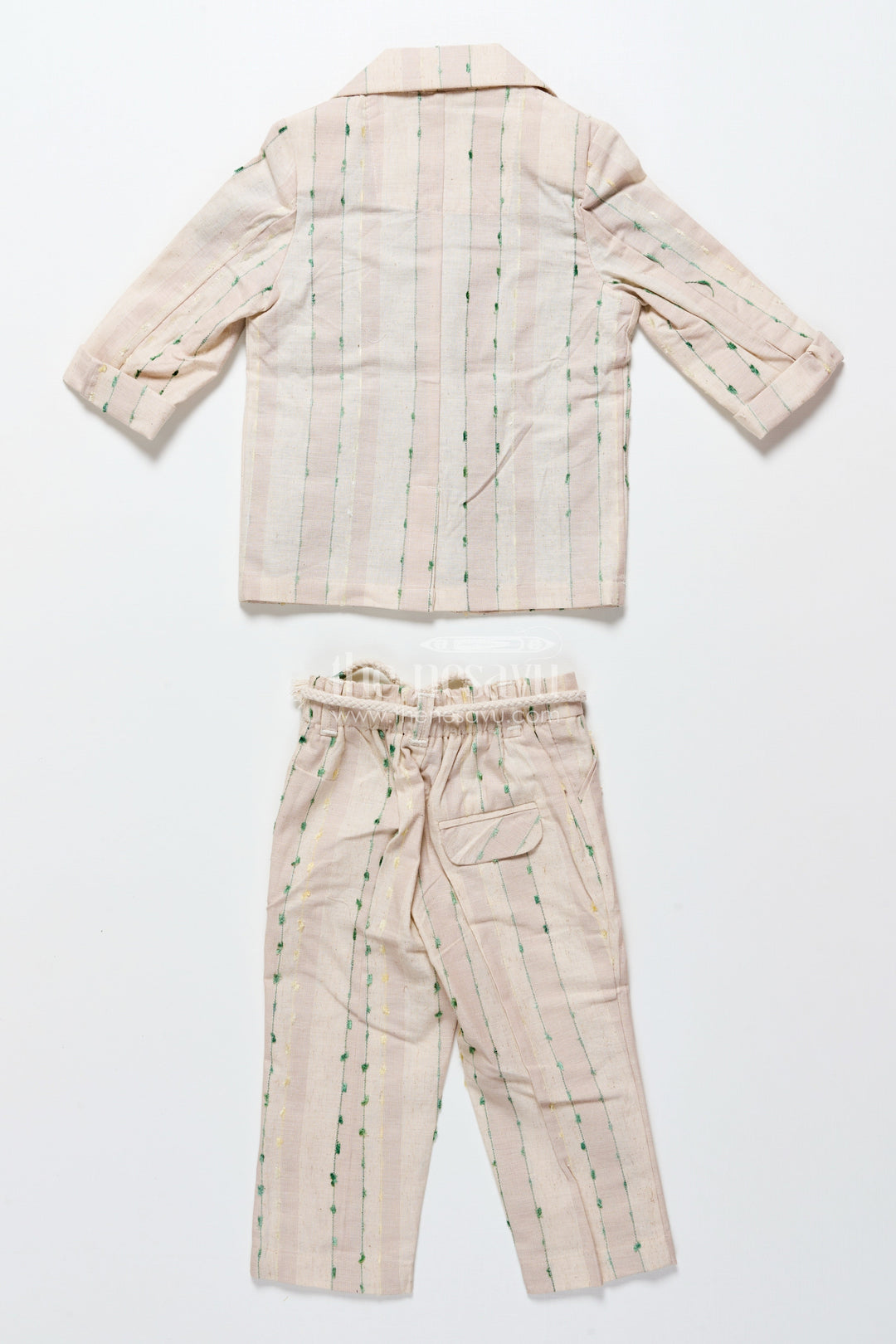 The Nesavu Boys Blazer Set Baby Boys Embroidered Blazer Set for Traditional Celebrations Nesavu Nesavu baby boys embroidered blazer set festive occasions weddings cultural celebrations