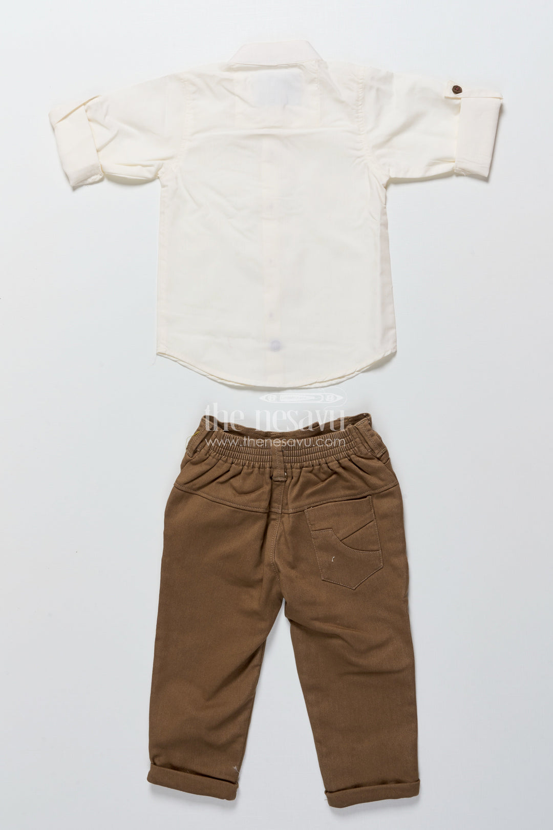 The Nesavu Boys Jacket Sets Baby Boys Ethnic Jacket Set for Weddings and Celebrations Nesavu Nesavu baby boys festive jacket set digital prints wedding wear traditional functions