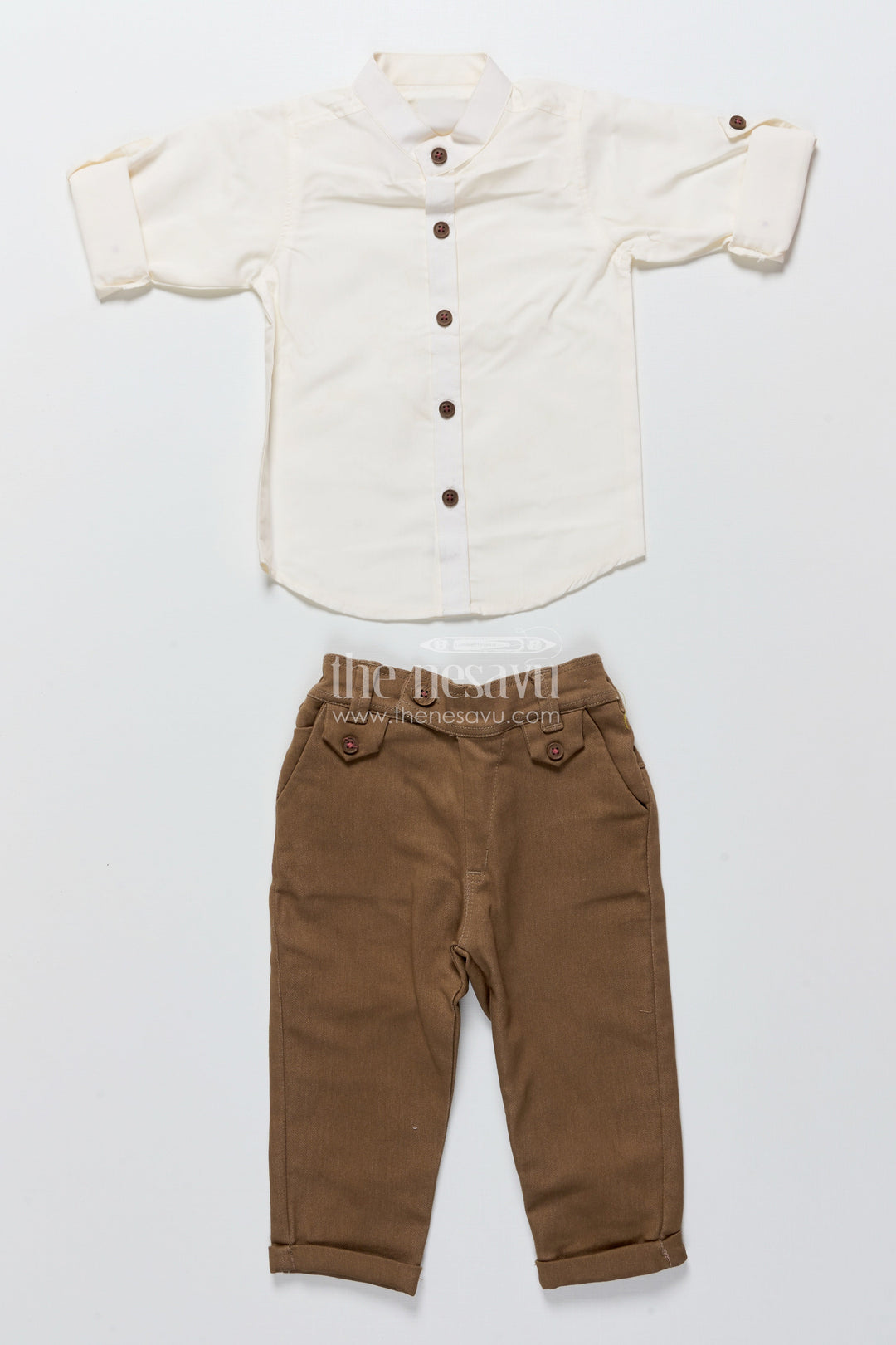 The Nesavu Boys Jacket Sets Baby Boys Ethnic Jacket Set for Weddings and Celebrations Nesavu Nesavu baby boys festive jacket set digital prints wedding wear traditional functions