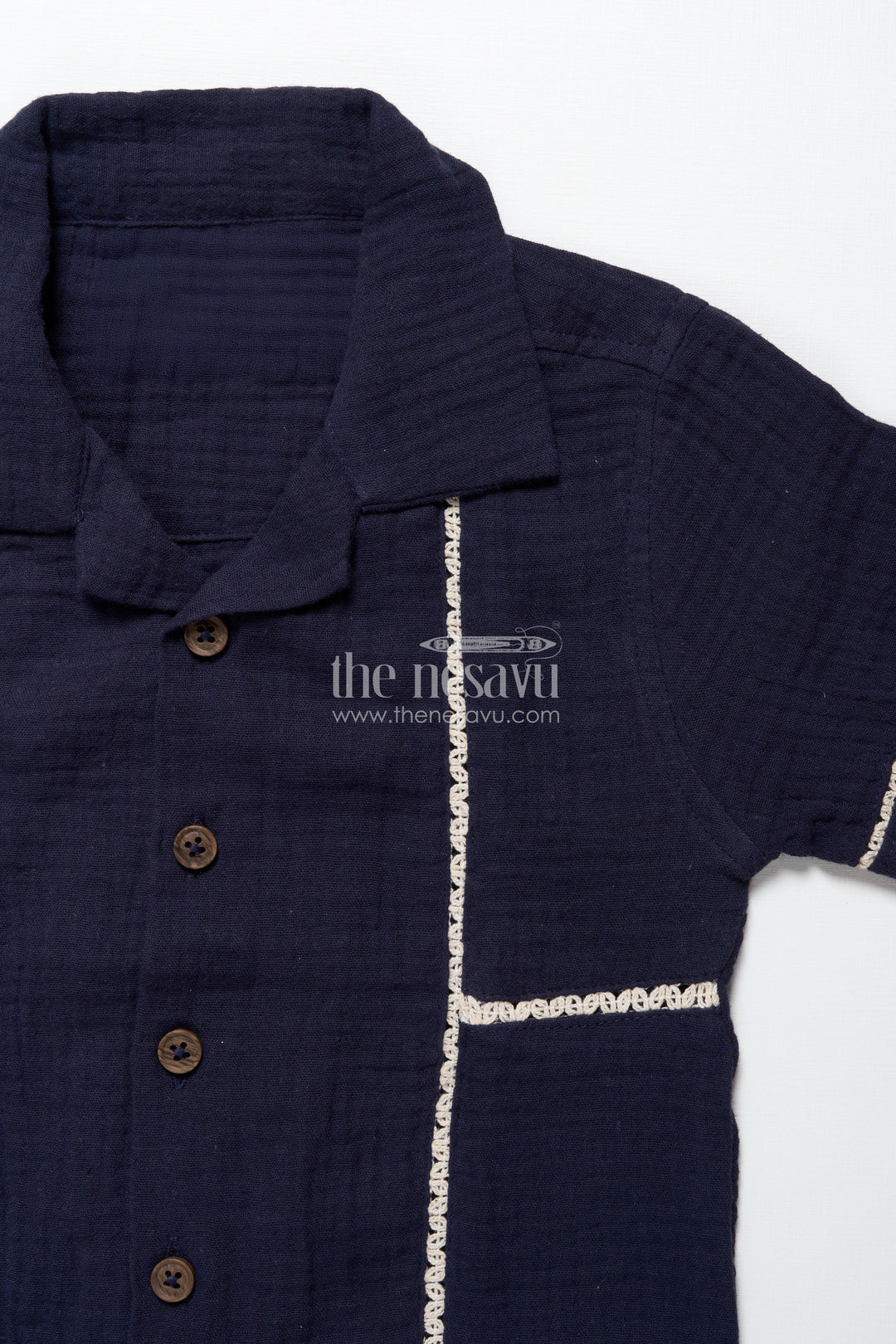 The Nesavu Boys Casual Set Baby Boys Muslin Cotton Set for Everyday Comfort and Movement Nesavu Nesavu baby boys muslin cotton casual set summer days outings everyday play