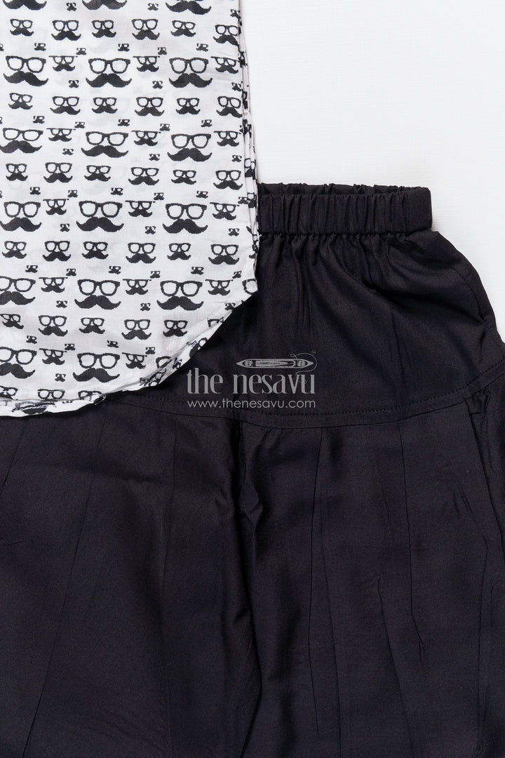 The Nesavu Boys Dothi Set Baby Boys Printed Cotton Dothi Set for Traditional Ceremonies Nesavu Nesavu baby boys traditional dothi set printed cotton kurta pujas naming ceremonies