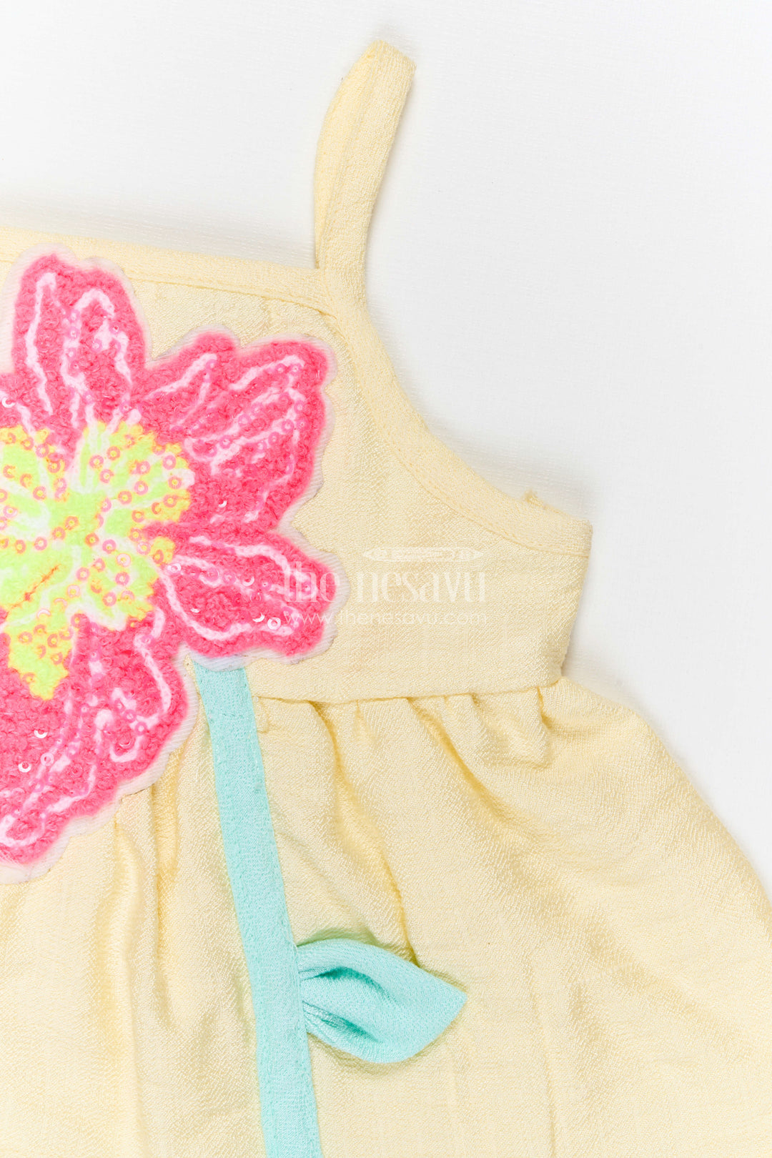 The Nesavu Baby Cotton Frocks Baby Cotton Frock for Birthday and Family Celebrations Nesavu Nesavu baby bubble crepe cotton frock for birthday and festive wear