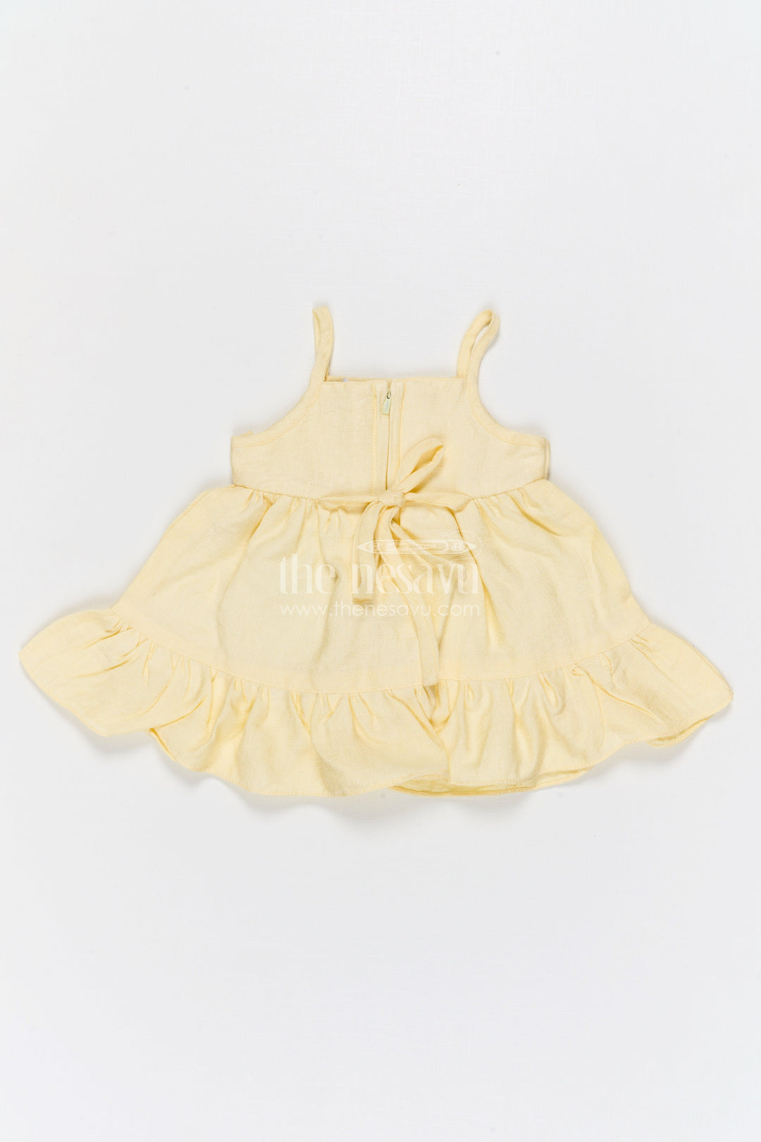 The Nesavu Baby Cotton Frocks Baby Cotton Frock for Birthday and Family Celebrations Nesavu Nesavu baby bubble crepe cotton frock for birthday and festive wear