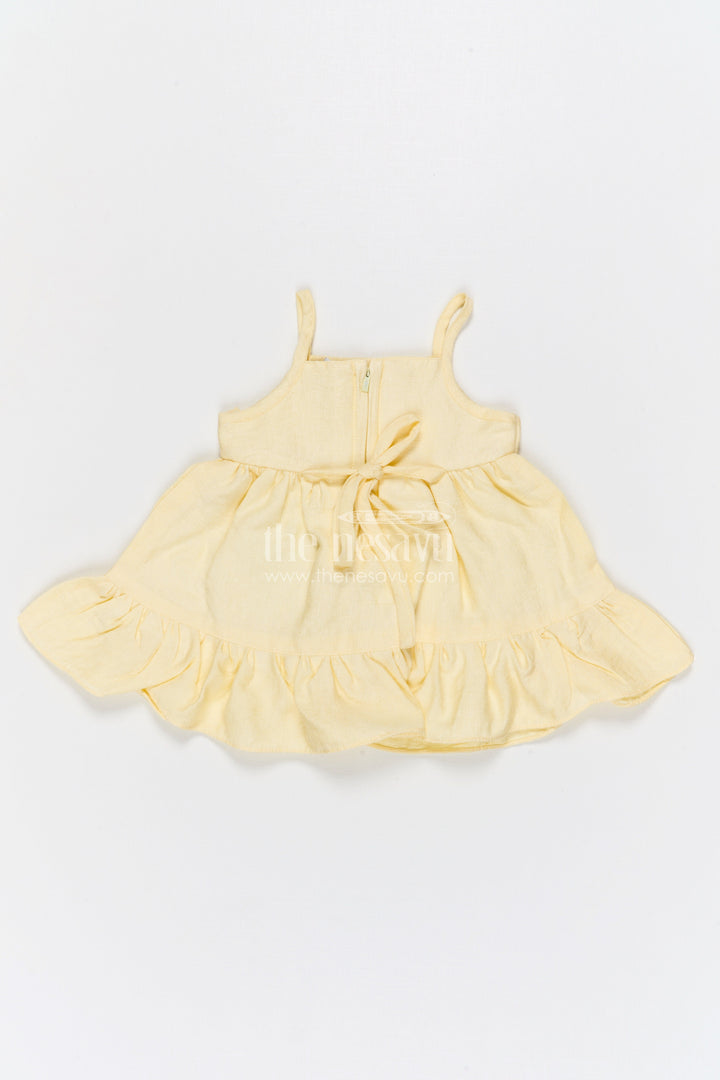 The Nesavu Baby Cotton Frocks Baby Cotton Frock for Birthday and Family Celebrations Nesavu Nesavu baby bubble crepe cotton frock for birthday and festive wear