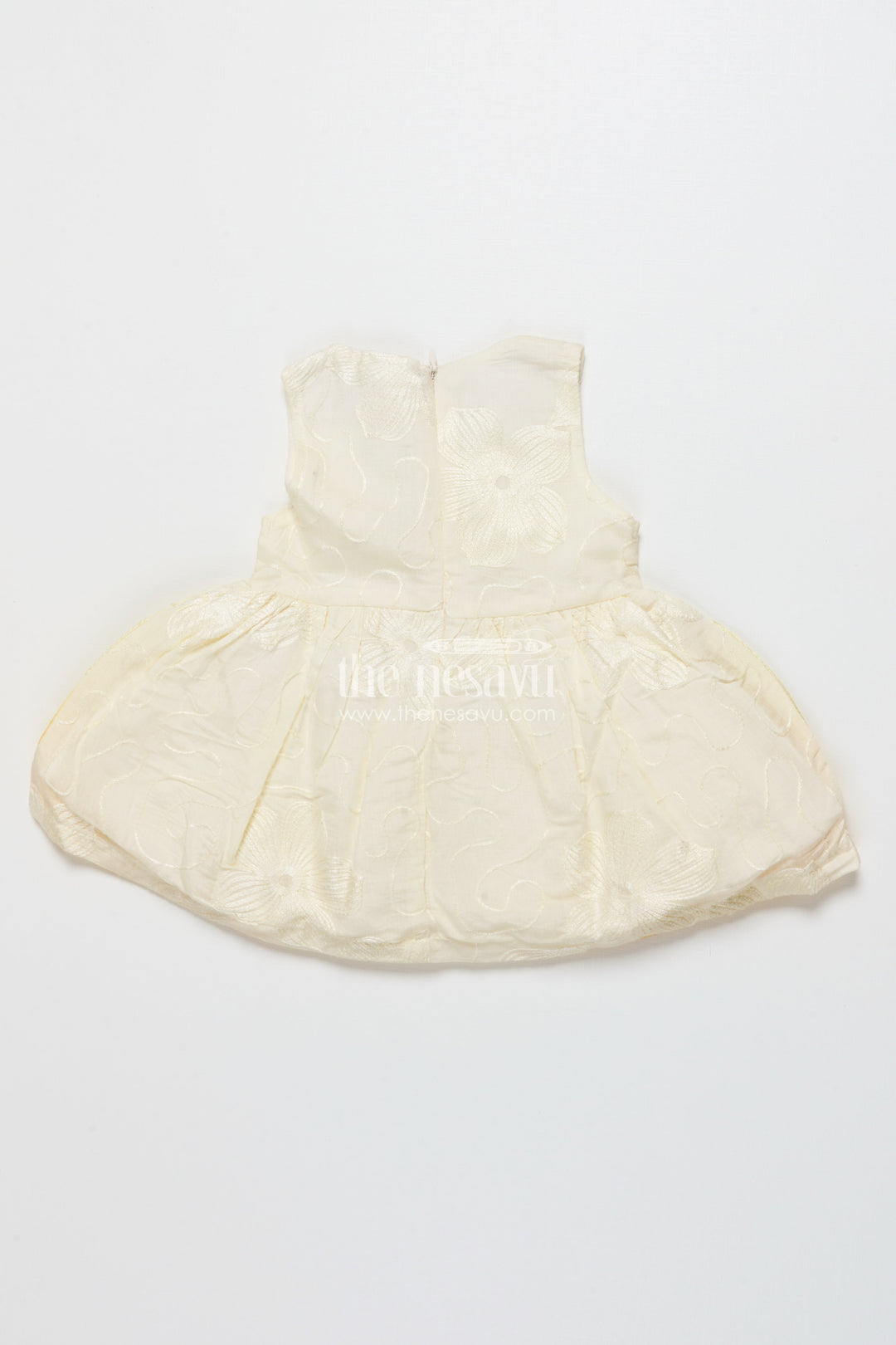 The Nesavu Baby Cotton Frocks Baby Cotton Frock for Naming Ceremony and First Milestone Events Nesavu Nesavu baby cotton frock bow detail naming ceremonies traditional celebrations