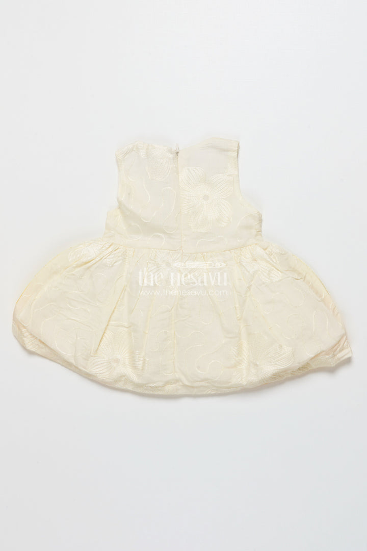 The Nesavu Baby Cotton Frocks Baby Cotton Frock for Naming Ceremony and First Milestone Events Nesavu Nesavu baby cotton frock bow detail naming ceremonies traditional celebrations