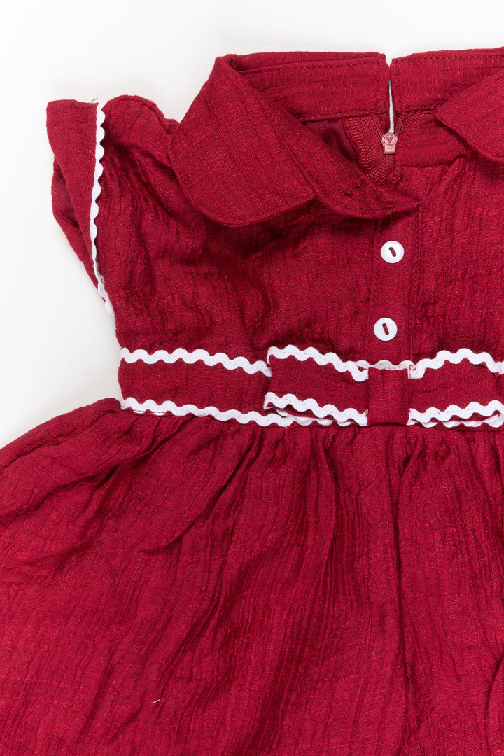 The Nesavu Baby Cotton Frocks Baby Cotton Frock for Photoshoots and Everyday Cuteness Nesavu Nesavu baby cotton frock with wooden buttons – perfect for photoshoots and everyday styling