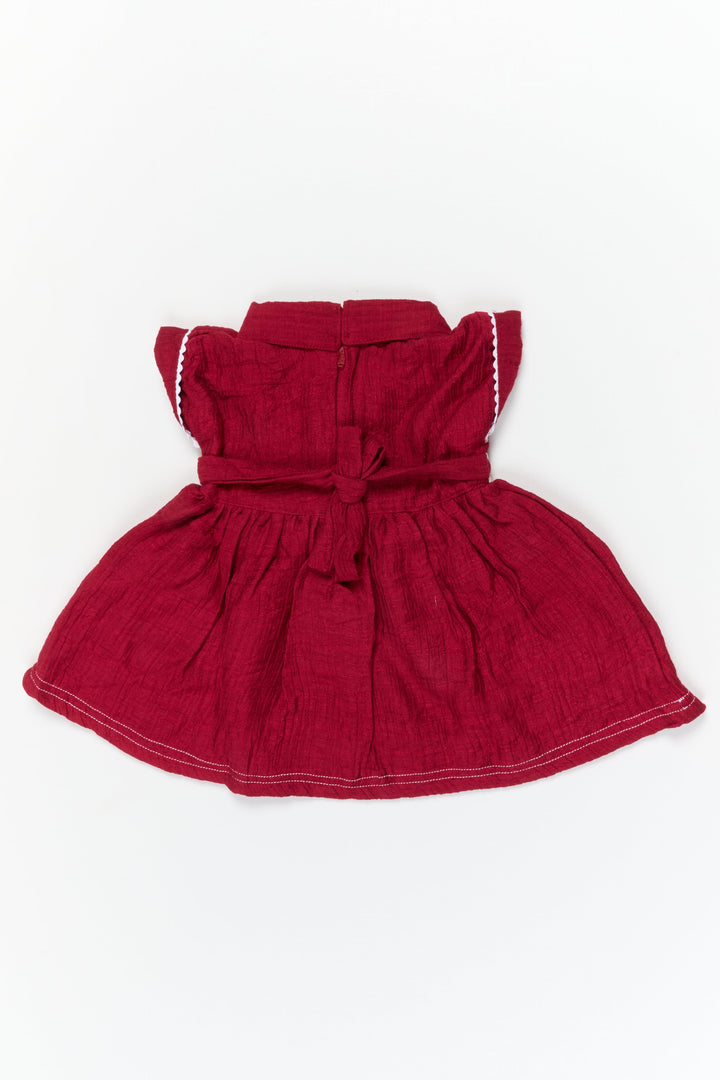 The Nesavu Baby Cotton Frocks Baby Cotton Frock for Photoshoots and Everyday Cuteness Nesavu Nesavu baby cotton frock with wooden buttons – perfect for photoshoots and everyday styling