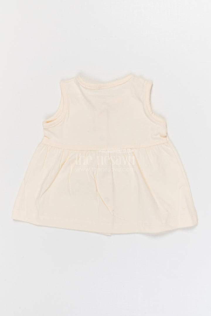The Nesavu Baby Frocks Baby Cotton Frock for Summer Outings and Daycare Nesavu Nesavu Baby Girl Cotton Frock For Summer Wear Sleeveless Jersey Dress