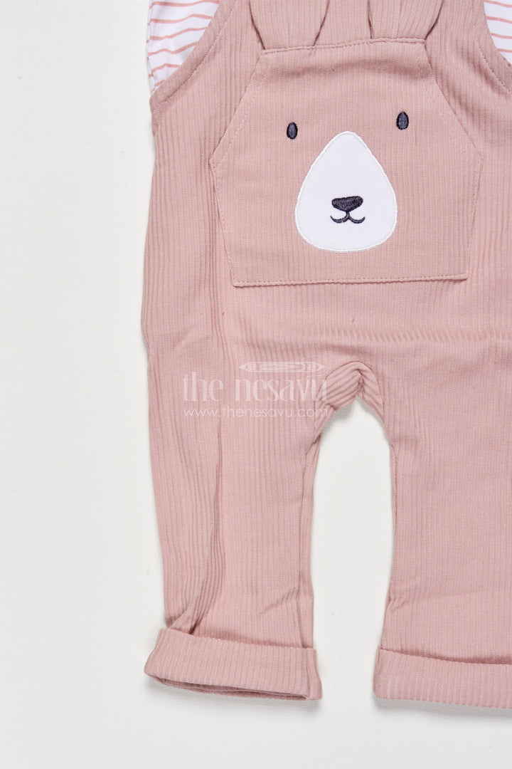 The Nesavu Baby Dungarees Baby Dungaree Set for Casual Outings and Everyday Comfort Nesavu Nesavu cotton baby dungaree set full-sleeve top daily wear playful moments