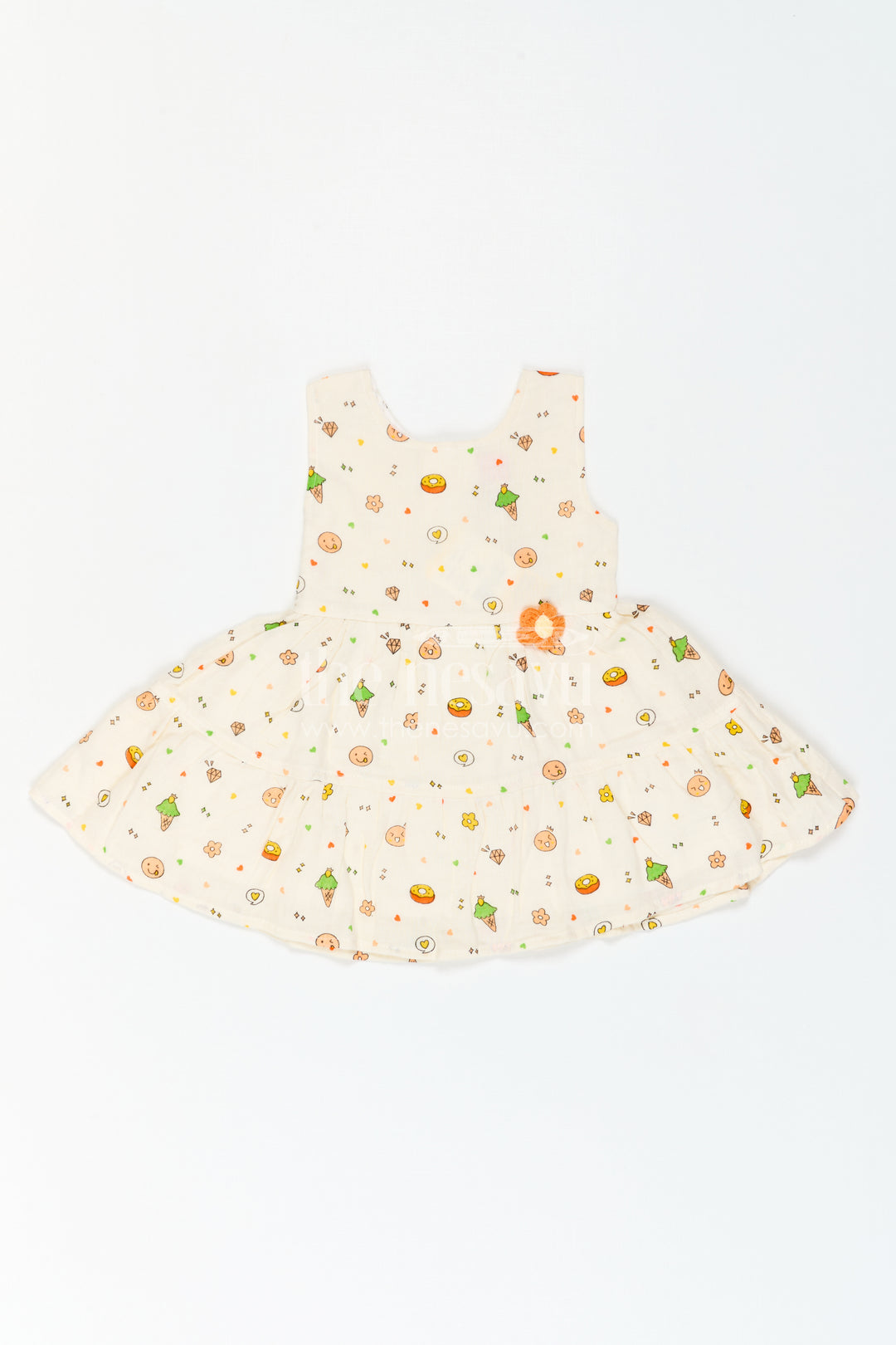 The Nesavu Baby Cotton Frocks Baby Floral Frock for Cheerful Birthday Outings Nesavu Nesavu Baby Floral Frock For Cheerful Birthday Outings With Soft Muslin Cotton And Playful Print