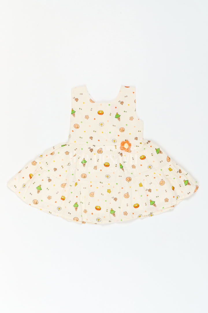 The Nesavu Baby Cotton Frocks Baby Floral Frock for Cheerful Birthday Outings Nesavu Nesavu Baby Floral Frock For Cheerful Birthday Outings With Soft Muslin Cotton And Playful Print