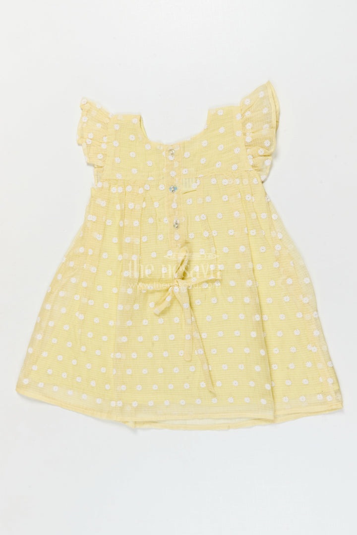 The Nesavu Girls Cotton Frock Baby Girl Chikankari Frock for Summer Picnics and Casual Events Nesavu Nesavu baby girl chikankari cotton frock for summer outings and casual celebrations