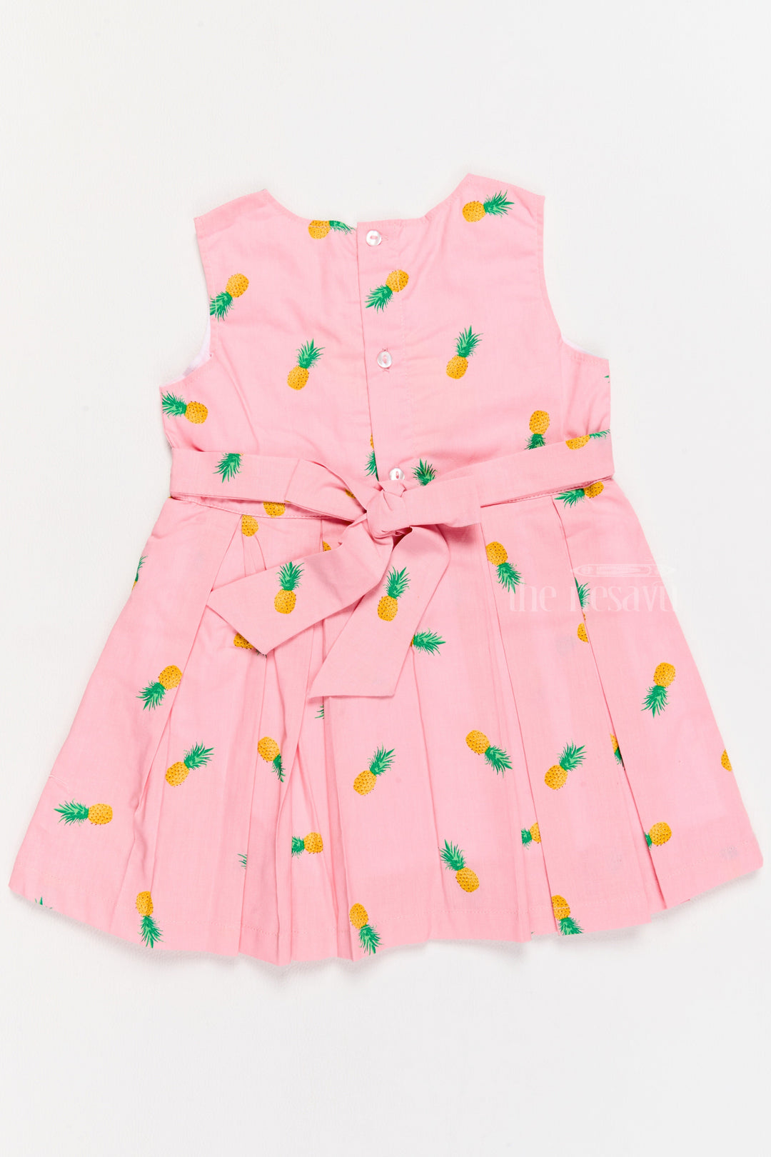 The Nesavu Baby Casual Sets Baby Girl Clothing Set with Pineapple Print Bow Accent Baby Casual Outfit Nesavu Baby Girl Clothing Set Playful Pineapple Print Bow Detailing | The Nesavu