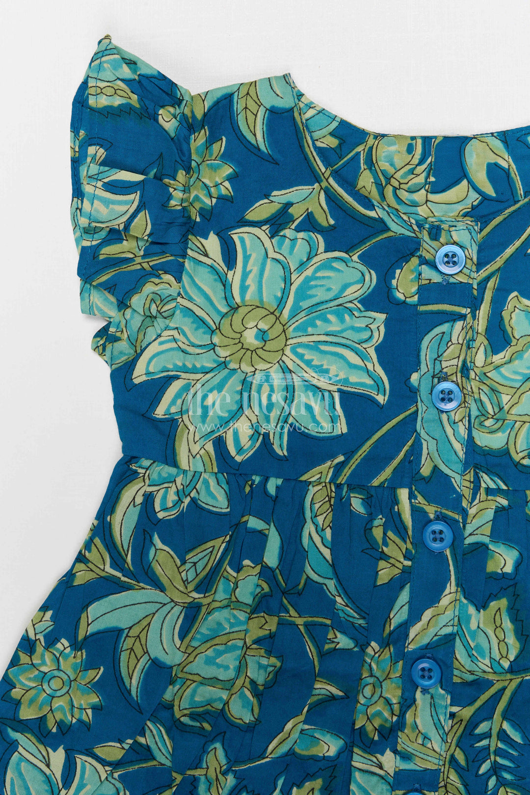The Nesavu Girls Co-Ord Sets Baby Girl Co Ord Set for Summer Outings and Playings Nesavu Nesavu baby girl cotton co ord set for toddler summer outings and playtime with tropical digital print