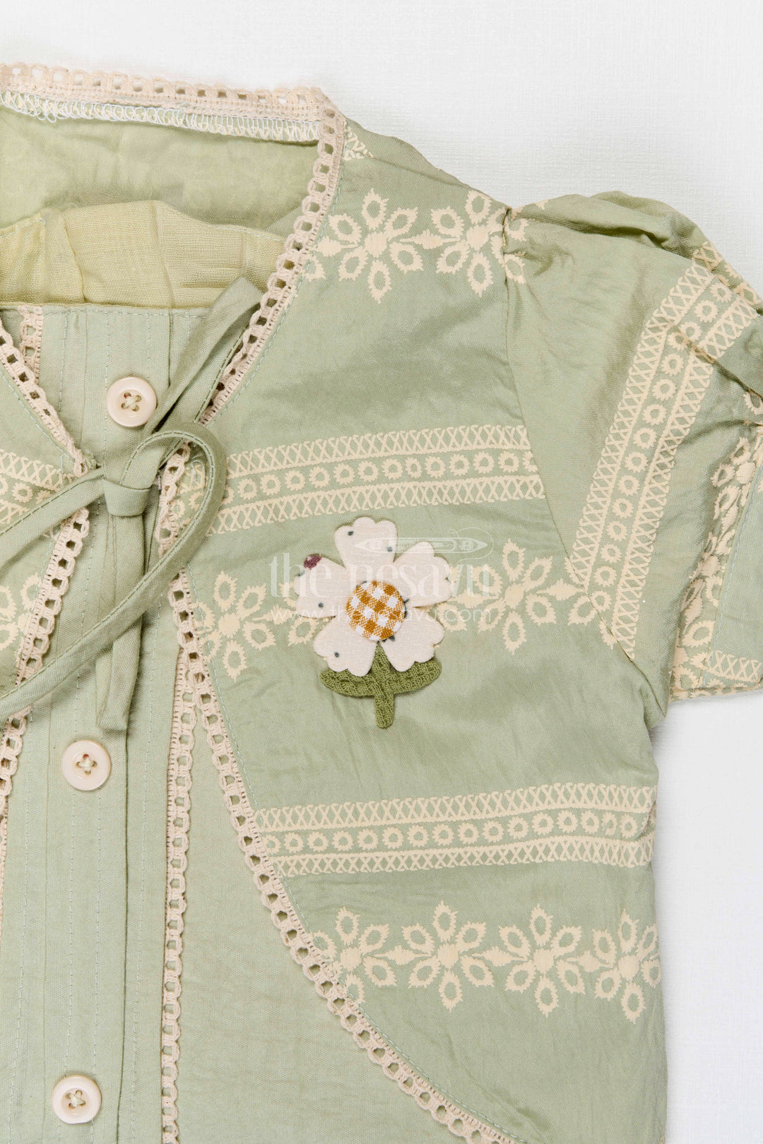 The Nesavu Girls Co-Ord Sets Baby Girl Co Ord Set for Summer Outings and Toddler Playtime Nesavu Nesavu baby girl co ord set for toddler summer outings and playdates in breathable crepe cotton designer print