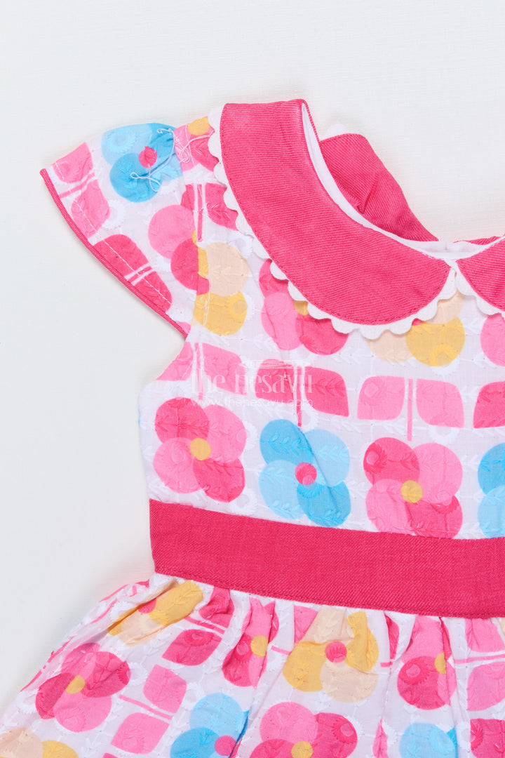 The Nesavu Baby Cotton Frocks Baby Girl Cotton Frock for Birthday and Playdate Styling Nesavu Nesavu baby girl cotton frock digital print birthdays playdates casual outings