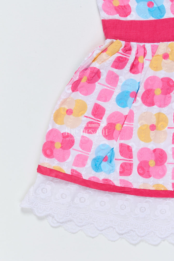 The Nesavu Baby Cotton Frocks Baby Girl Cotton Frock for Birthday and Playdate Styling Nesavu Nesavu baby girl cotton frock digital print birthdays playdates casual outings