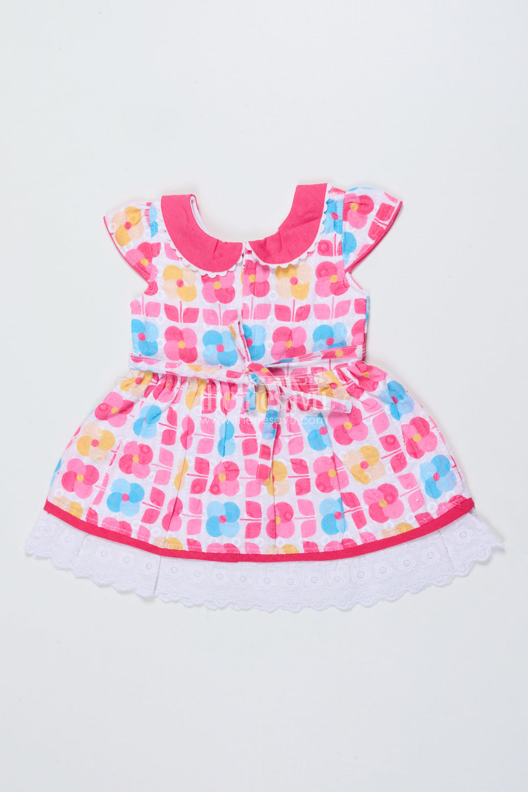 The Nesavu Baby Cotton Frocks Baby Girl Cotton Frock for Birthday and Playdate Styling Nesavu Nesavu baby girl cotton frock digital print birthdays playdates casual outings