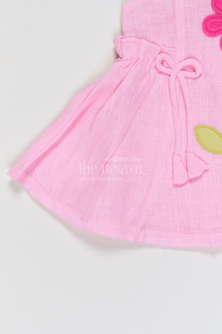 The Nesavu Baby Frocks Baby Girl Cotton Frock for Birthday and Playdates Nesavu Nesavu Baby Girl Cotton Frock With Floral Applique For Birthdays Playdates And Summer Outings