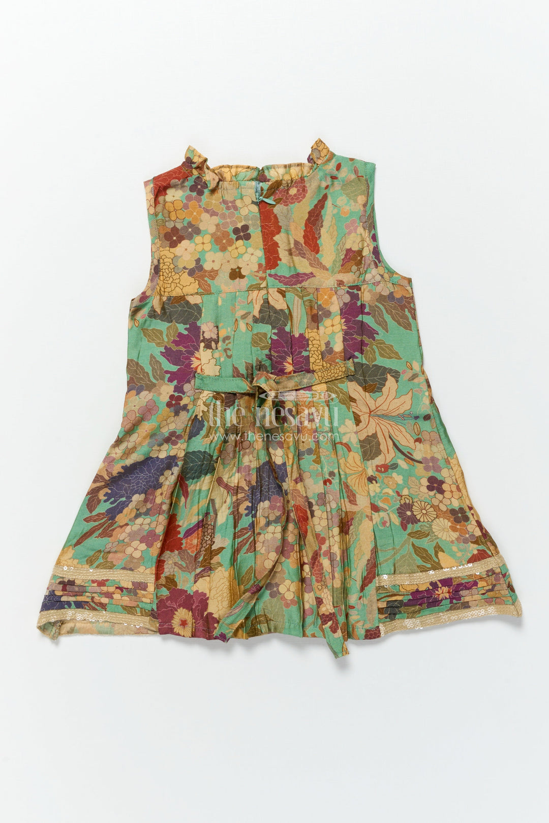 The Nesavu Baby Frocks Baby Girl Cotton Frock for Birthday Parties and Playtime Fun Nesavu Nesavu baby girl cotton frock floral digital print  ideal birthdays playdates