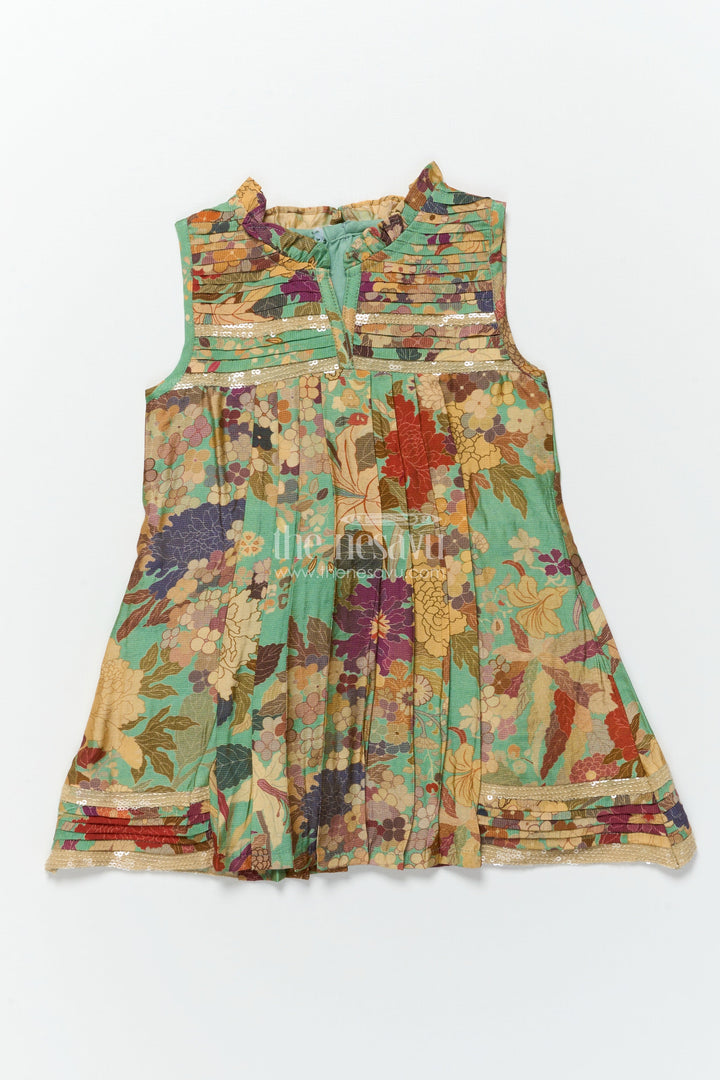 The Nesavu Baby Frocks Baby Girl Cotton Frock for Birthday Parties and Playtime Fun Nesavu Nesavu baby girl cotton frock floral digital print  ideal birthdays playdates