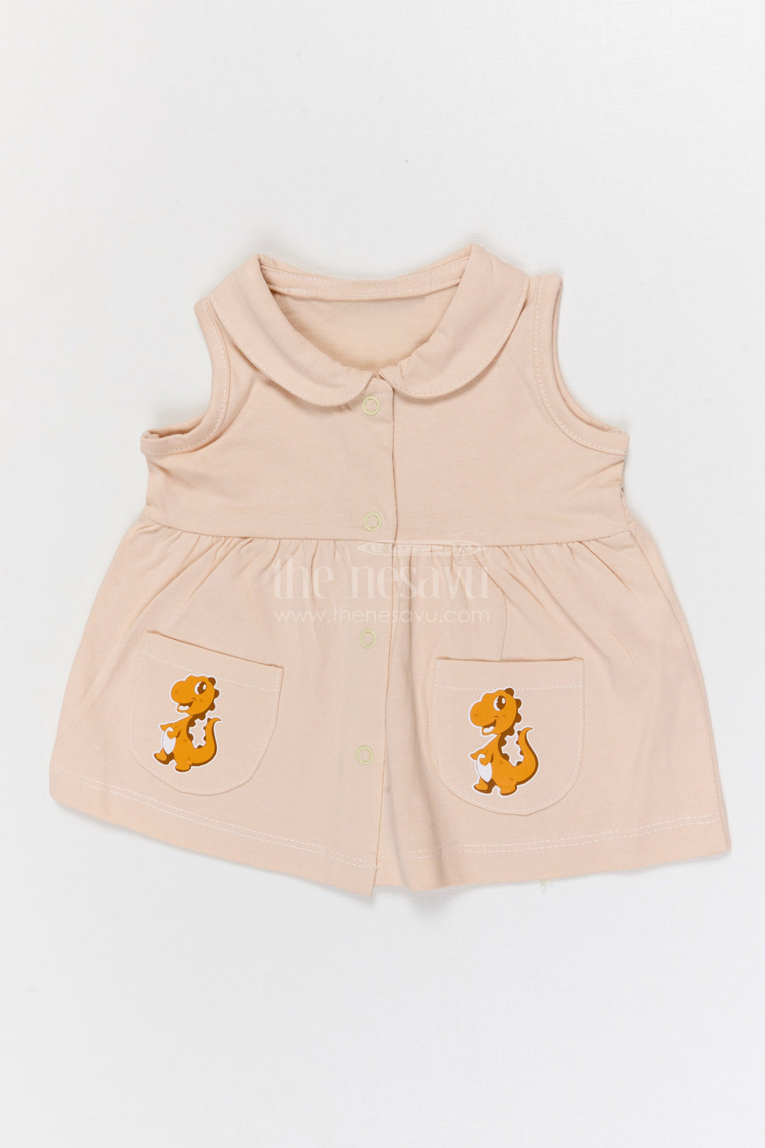 The Nesavu Baby Frocks Baby Girl Cotton Frock for Casual Daily Wear Nesavu 10 (NB) / Purple / Cotton BFJ940A-10 Nesavu Baby Girl Cotton Jersey Frock With Pocket Detail For Casual Daily Comfort