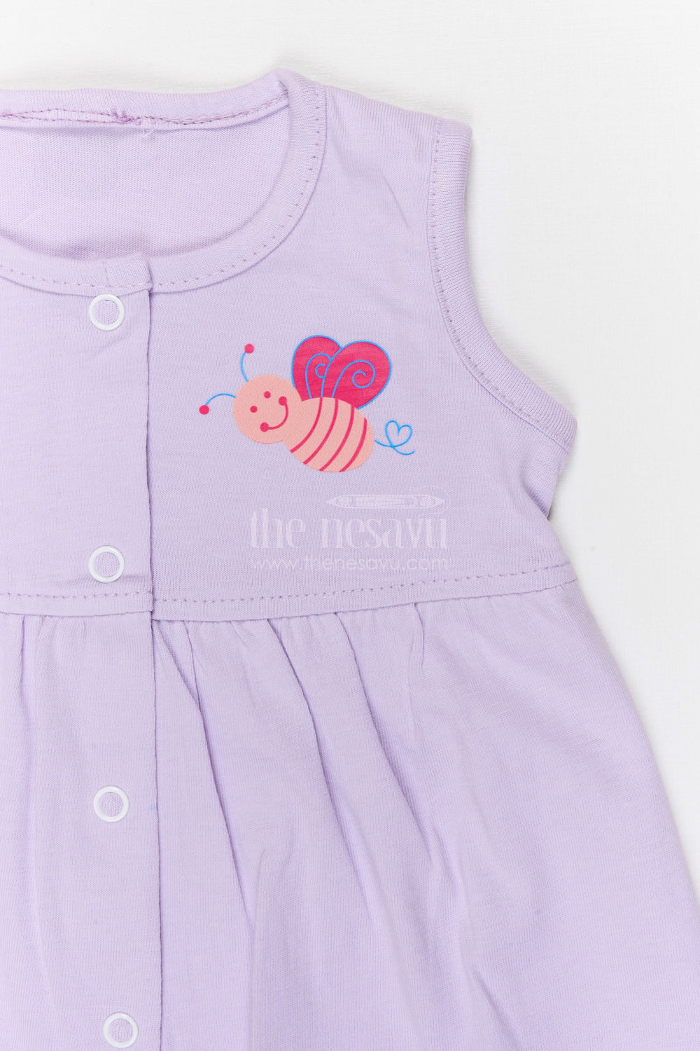 The Nesavu Baby Frocks Baby Girl Cotton Frock for Casual Wear and Playdates Nesavu Nesavu Baby Girl Cotton Frock For Daily Wear Sleeveless Jersey Dress For Infants